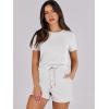 imageANRABESS Womens Summer Casual Dressy Short Sleeve Tshirt One Piece Rompers Jumpsuit Beach Travel Vacation Outfits 2025White