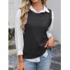 imageANRABESS Womens Sweater Vest Summer Sleeveless Crewneck Ribbed Knit Side Button Pullover Tank Tops 2025 OutfitsBlack