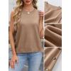 imageANRABESS Womens Sweater Vest Summer Sleeveless Crewneck Ribbed Knit Side Button Pullover Tank Tops 2025 OutfitsBrown