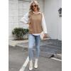 imageANRABESS Womens Sweater Vest Summer Sleeveless Crewneck Ribbed Knit Side Button Pullover Tank Tops 2025 OutfitsBrown