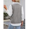 imageANRABESS Womens Sweater Vest Summer Sleeveless Crewneck Ribbed Knit Side Button Pullover Tank Tops 2025 OutfitsGray