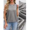 imageANRABESS Womens Sweater Vest Summer Sleeveless Crewneck Ribbed Knit Side Button Pullover Tank Tops 2025 OutfitsGray