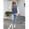 imageANRABESS Womens Sweater Vest Summer Sleeveless Crewneck Ribbed Knit Side Button Pullover Tank Tops 2025 OutfitsSteel Blue