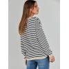 imageANRABESS Womens Sweaters Striped Color Block Long Sleeve Crewneck Casual Loose Knitted Pullover Shirts 2025 Fall Trendy TopsBlack White Apricot