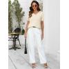 imageANRABESS Womens Wool Blend Tops Short Sleeve V Neck Soft Business Dressy Casual Pullover Sweater 2025 Trendy OutfitsBeige