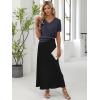 imageANRABESS Womens Wool Blend Tops Short Sleeve V Neck Soft Business Dressy Casual Pullover Sweater 2025 Trendy OutfitsDark Gray