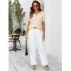 imageANRABESS Womens Wool Blend Tops Short Sleeve V Neck Soft Business Dressy Casual Pullover Sweater 2025 Trendy OutfitsLight Khaki