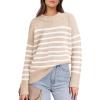 Beige White Stripe