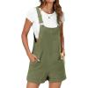 imageANRABESS Womens Short Overalls Summer Adjustable Strap Loose Fit Bib Shortalls Romper Travel Vacation ClothesArmy Green