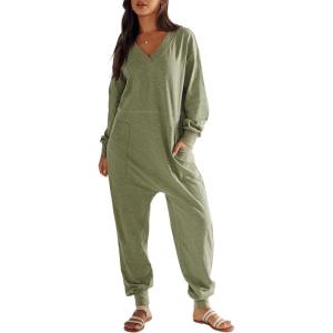 imageANRABESS Jumpsuits for Women 2024 Fall Long Sleeve Casual Loose Fit Romper Lounge One Piece Pajamas Outfits JumperPea