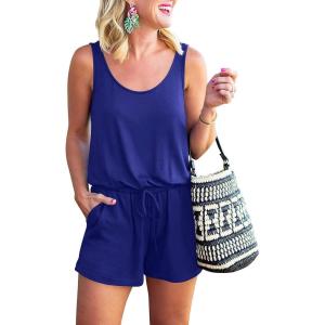 imageANRABESS Womens Rompers Casual Dressy Sleeveless One Piece Shorts Jumpsuit Loose 2025 Summer Vacation Outfits ClothesBlue