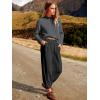 imageANRABESS Womens Two Piece Outfits Long Sleeve Knit Top Fall Sweater Set Oversized Pants Tracksuit Lounge SetsBlackgrey