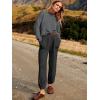 imageANRABESS Womens Two Piece Outfits Long Sleeve Knit Top Fall Sweater Set Oversized Pants Tracksuit Lounge SetsBlackgrey