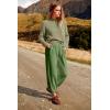 imageANRABESS Womens Two Piece Outfits Long Sleeve Knit Top Fall Sweater Set Oversized Pants Tracksuit Lounge SetsGrass