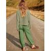 imageANRABESS Womens Two Piece Outfits Long Sleeve Knit Top Fall Sweater Set Oversized Pants Tracksuit Lounge SetsGrass