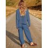 imageANRABESS Womens Two Piece Outfits Long Sleeve Knit Top Fall Sweater Set Oversized Pants Tracksuit Lounge SetsIndigo