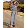 imageANRABESS Womens Two Piece Outfits Long Sleeve Knit Top Fall Sweater Set Oversized Pants Tracksuit Lounge SetsLight Grey