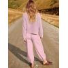 imageANRABESS Womens Two Piece Outfits Long Sleeve Knit Top Fall Sweater Set Oversized Pants Tracksuit Lounge SetsPink