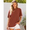 imageANRABESS Womens Oversized T Shirts Short Sleeve Crewneck Tops Casual Loose Basic Tee Shirts 2025 Summer Trendy OutfitsBrick Red