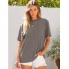 imageANRABESS Womens Oversized T Shirts Short Sleeve Crewneck Tops Casual Loose Basic Tee Shirts 2025 Summer Trendy OutfitsBrown Grey