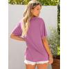 imageANRABESS Womens Oversized T Shirts Short Sleeve Crewneck Tops Casual Loose Basic Tee Shirts 2025 Summer Trendy OutfitsDark Pink