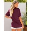 imageANRABESS Womens Oversized T Shirts Short Sleeve Crewneck Tops Casual Loose Basic Tee Shirts 2025 Summer Trendy OutfitsDark Red