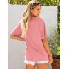 imageANRABESS Womens Oversized T Shirts Short Sleeve Crewneck Tops Casual Loose Basic Tee Shirts 2025 Summer Trendy OutfitsPink