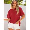 imageANRABESS Womens Oversized T Shirts Short Sleeve Crewneck Tops Casual Loose Basic Tee Shirts 2025 Summer Trendy OutfitsRed