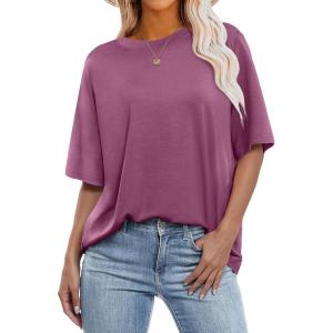 imageANRABESS Womens Oversized T Shirts Short Sleeve Crewneck Tops Casual Loose Basic Tee Shirts 2025 Summer Trendy OutfitsPurple