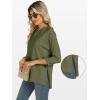 imageANRABESS Womens 34 Length Sleeve Tops Loose Fit Tunic Shirts Oversized Spring Summer Casual Crew Neck Basic Boxy TeeArmy Green