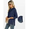 imageANRABESS Womens 34 Length Sleeve Tops Loose Fit Tunic Shirts Oversized Spring Summer Casual Crew Neck Basic Boxy TeeNavy Blue