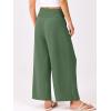 imageANRABESS Womens Pants Wide Leg High Waisted Palazzo Pants Summer Flowy Beach Lounge Casual Trousers with PocketsArmy Green