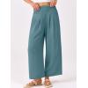 imageANRABESS Womens Pants Wide Leg High Waisted Palazzo Pants Summer Flowy Beach Lounge Casual Trousers with PocketsLake