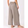 imageANRABESS Womens Pants Wide Leg High Waisted Palazzo Pants Summer Flowy Beach Lounge Casual Trousers with PocketsWheet