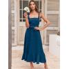 imageANRABESS Womens Square Neck Ruffle Split Midi Elegant Formal Wedding Guest Cocktail Bridesmaid Graduation Party DressesDeep Blue