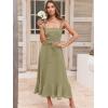 imageANRABESS Womens Square Neck Ruffle Split Midi Elegant Formal Wedding Guest Cocktail Bridesmaid Graduation Party DressesPea Green