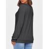 imageANRABESS Womens Long Sleeve Shirts Casual Loose V Neck Basic Tees Tops 2025 Fall TShirt OutfitsBlack Grey