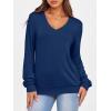 imageANRABESS Womens Long Sleeve Shirts Casual Loose V Neck Basic Tees Tops 2025 Fall TShirt OutfitsNavy Blue