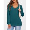 imageANRABESS Womens Long Sleeve Shirts Casual Loose V Neck Basic Tees Tops 2025 Fall TShirt OutfitsTeal