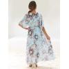 imageANRABESS Womens Summer Loose Boho Flowy Wrap V Neck 34 Sleeve Floral Print Slit Beach Wedding Guest Long Maxi DressesFloral Sky Blue