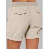 imageANRABESS Womens Summer Shorts 2025 Dressy Casual Hiking Cargo Shorts Trendy Outdoor Outfits 6 PocketsApricot