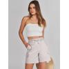 imageANRABESS Womens Summer Shorts 2025 Dressy Casual Hiking Cargo Shorts Trendy Outdoor Outfits 6 PocketsBeige