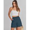 imageANRABESS Womens Summer Shorts 2025 Dressy Casual Hiking Cargo Shorts Trendy Outdoor Outfits 6 PocketsBlue Cyan