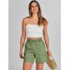 imageANRABESS Womens Summer Shorts 2025 Dressy Casual Hiking Cargo Shorts Trendy Outdoor Outfits 6 PocketsGreen