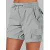 imageANRABESS Womens Summer Shorts 2025 Dressy Casual Hiking Cargo Shorts Trendy Outdoor Outfits 6 PocketsGrey Blue