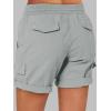 imageANRABESS Womens Summer Shorts 2025 Dressy Casual Hiking Cargo Shorts Trendy Outdoor Outfits 6 PocketsGrey Blue