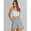 imageANRABESS Womens Summer Shorts 2025 Dressy Casual Hiking Cargo Shorts Trendy Outdoor Outfits 6 PocketsGrey Blue