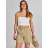 imageANRABESS Womens Summer Shorts 2025 Dressy Casual Hiking Cargo Shorts Trendy Outdoor Outfits 6 PocketsKhaki