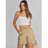 imageANRABESS Womens Summer Shorts 2025 Dressy Casual Hiking Cargo Shorts Trendy Outdoor Outfits 6 PocketsKhaki