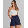 imageANRABESS Womens Summer Shorts 2025 Dressy Casual Hiking Cargo Shorts Trendy Outdoor Outfits 6 PocketsNavy Blue